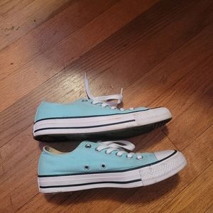 Converse blue shoes